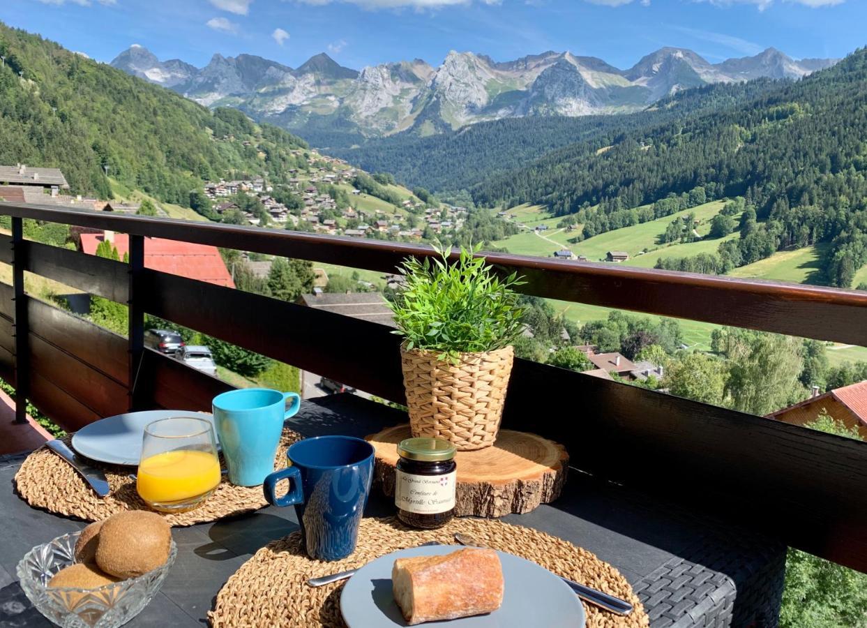 Bel Appartement Avec Vue Exceptionnelle Le Grand-Bornand Bagian luar foto